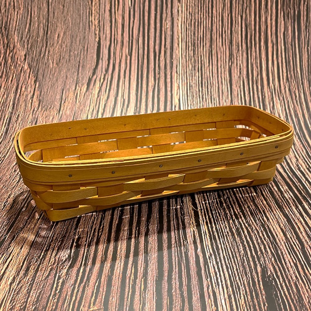 Longaberger Woven Cracker Basket Signed 2002 with Ivy Green Liner & Protector - Picture 5 of 7